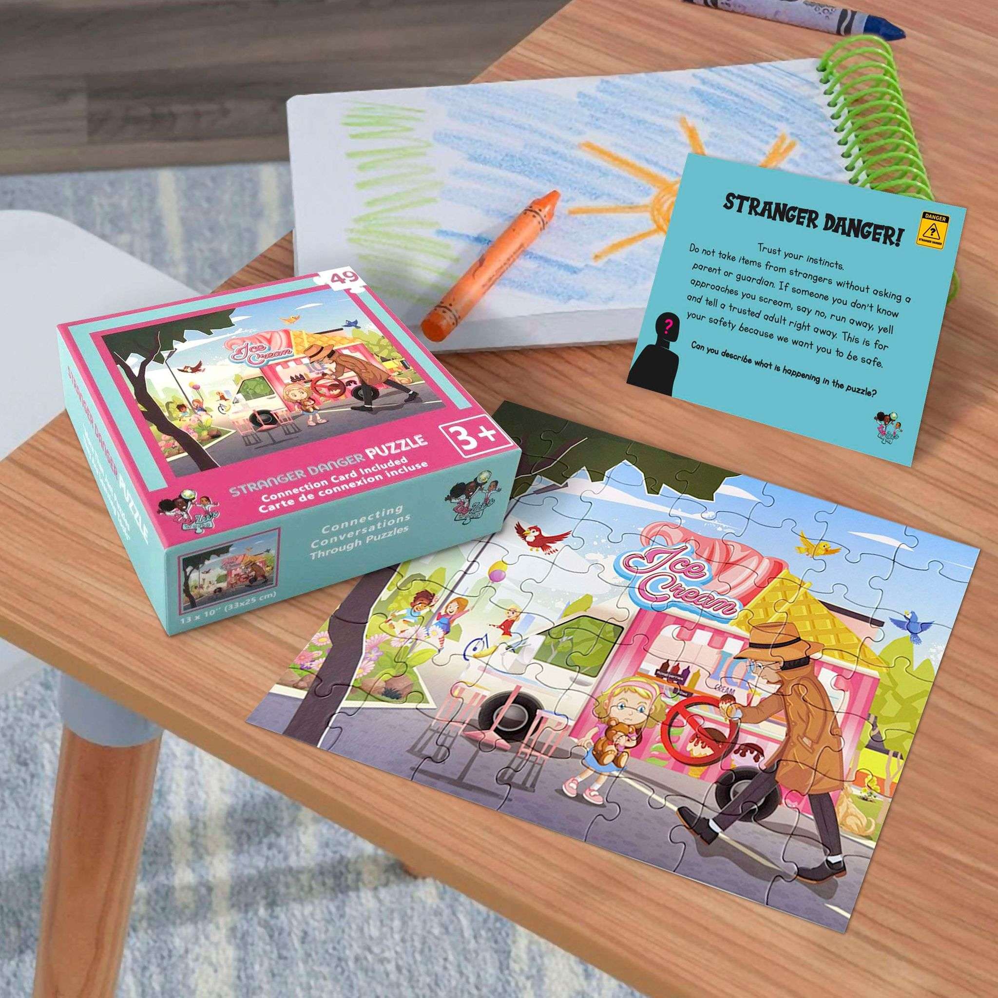 Stranger Danger Conversation Puzzle and Card