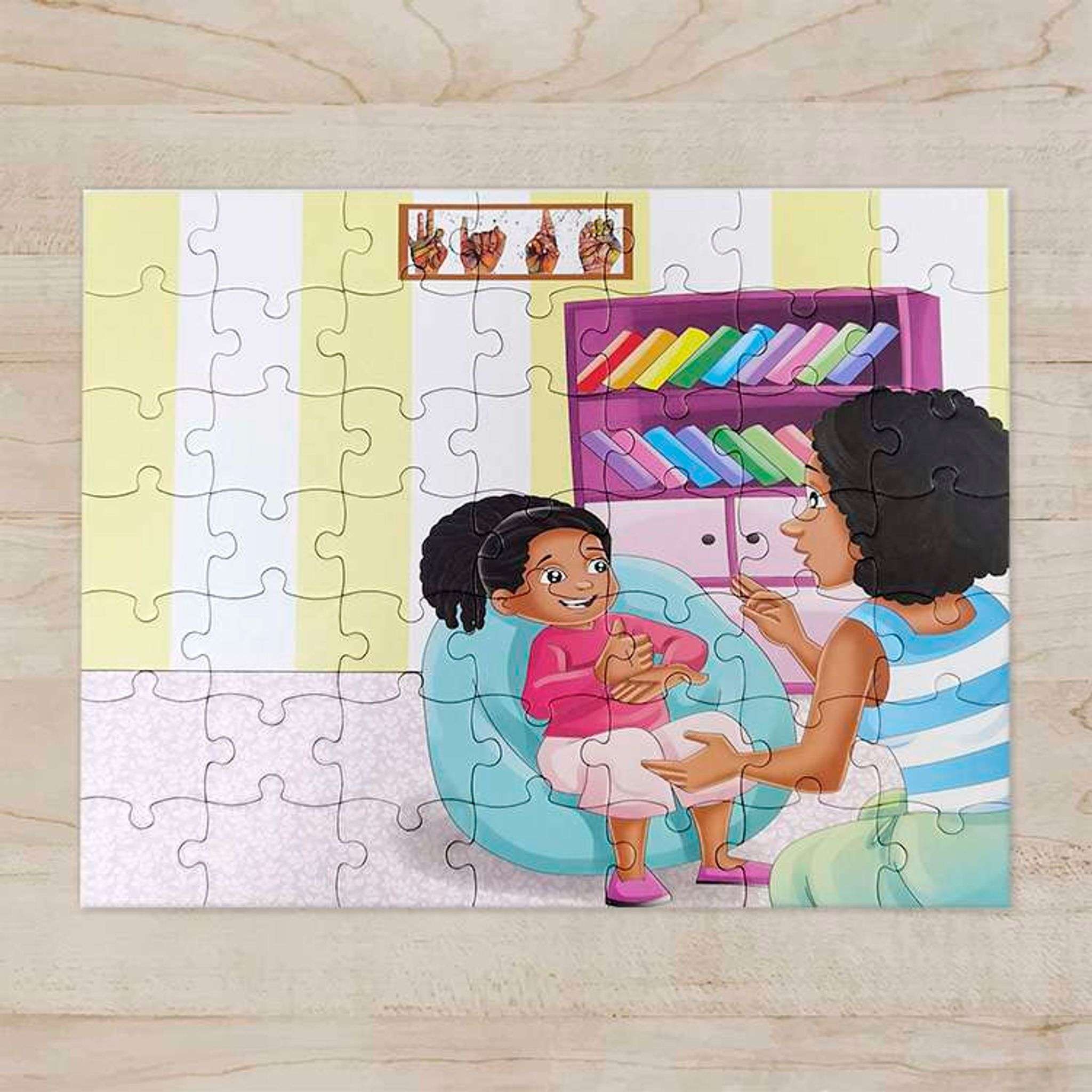 Être sourd Conversation Jigsaw Puzzle 